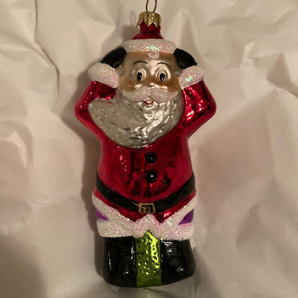 Vintage Christopher Radko Ornaments - Santa Surprise